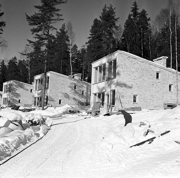 Järlinden, ny villabebyggelse i Falun, reportage, 27/2 1958