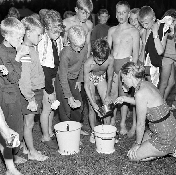 Gymnastikläger i Rättvik, 28/7 1957