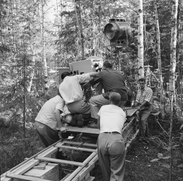 Inspelningen av “Häxan” i Falun 1955.