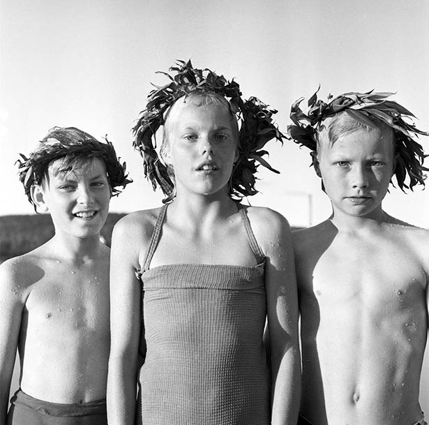 Simning, Kålgårdsbadet, 1954