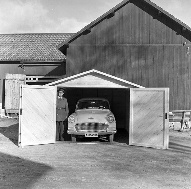 Nytt garage i Slättbergs industri gatu, 20/10 1958