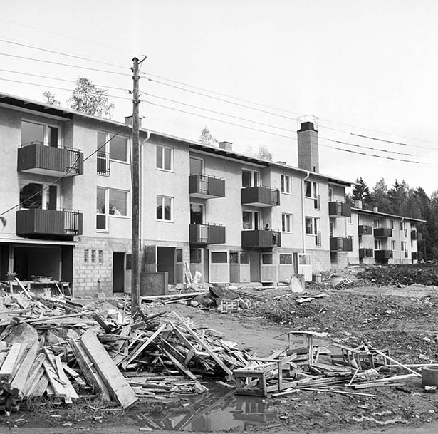 Grycksbo, nybyggnation och restaurering av gamla bruksfastigheter, 5/9 1957