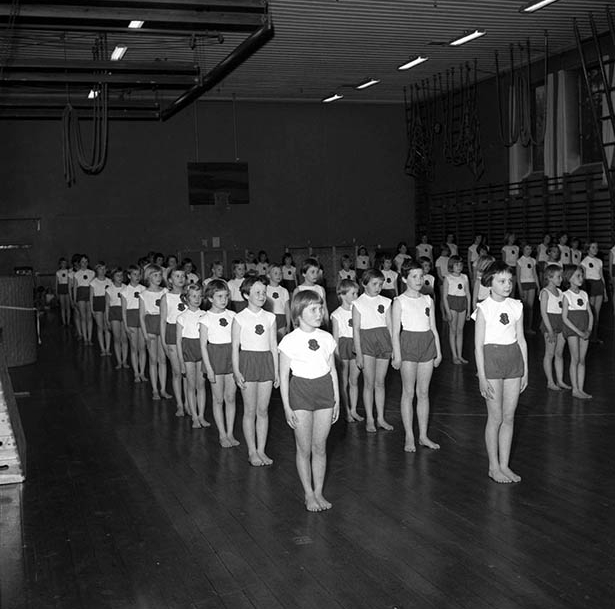 Avslutning på gymnastikkurs seminariet 1959
