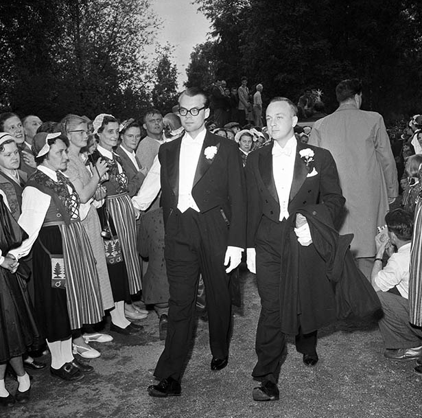 Bernadottes bröllop 1955