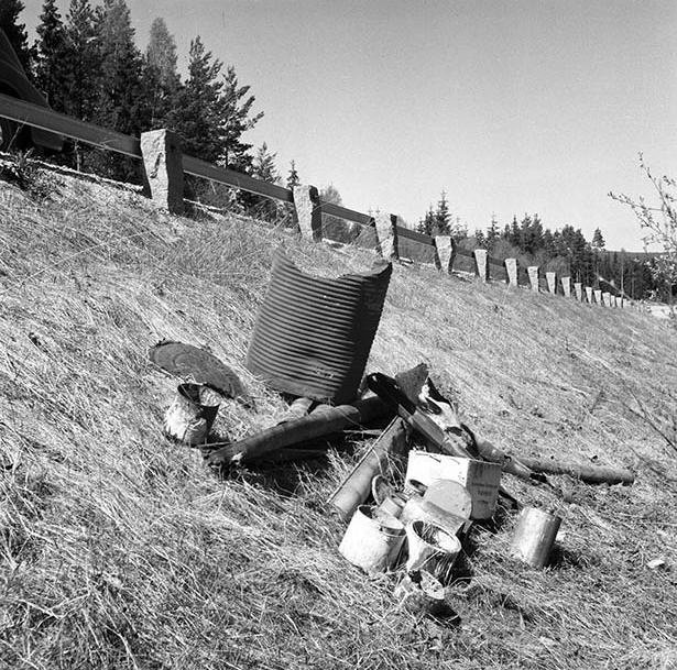 Borlängevägen, avskräde, 1955