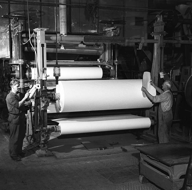 Grycksbo pappersbruk, 7-9 pappersmaskiner, 1954