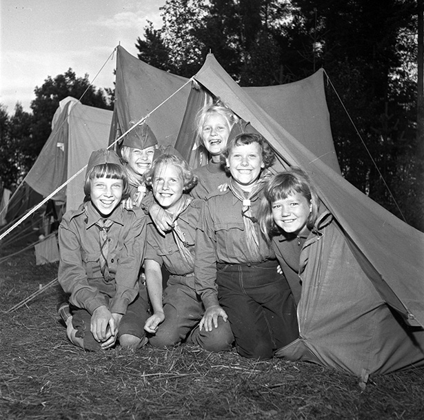 KFUM-läger i Österå, 1954