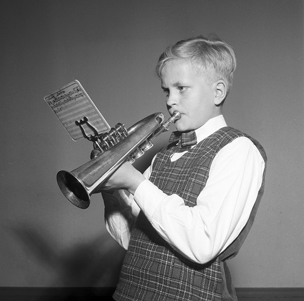 Musikavslutning i Läroverket Falun 1955