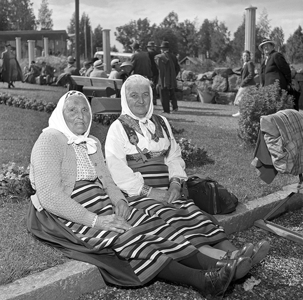 Pensionärsträff, de gamlas dag i Ludvika, 1954