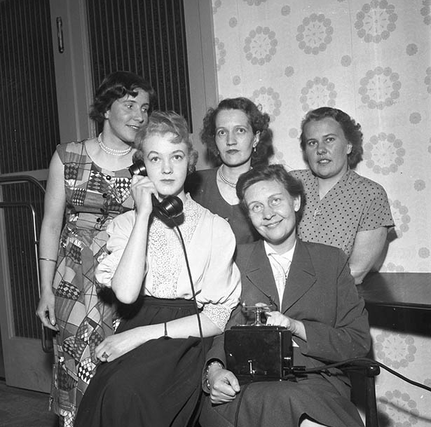 Telefonistträff i Falun, 1955